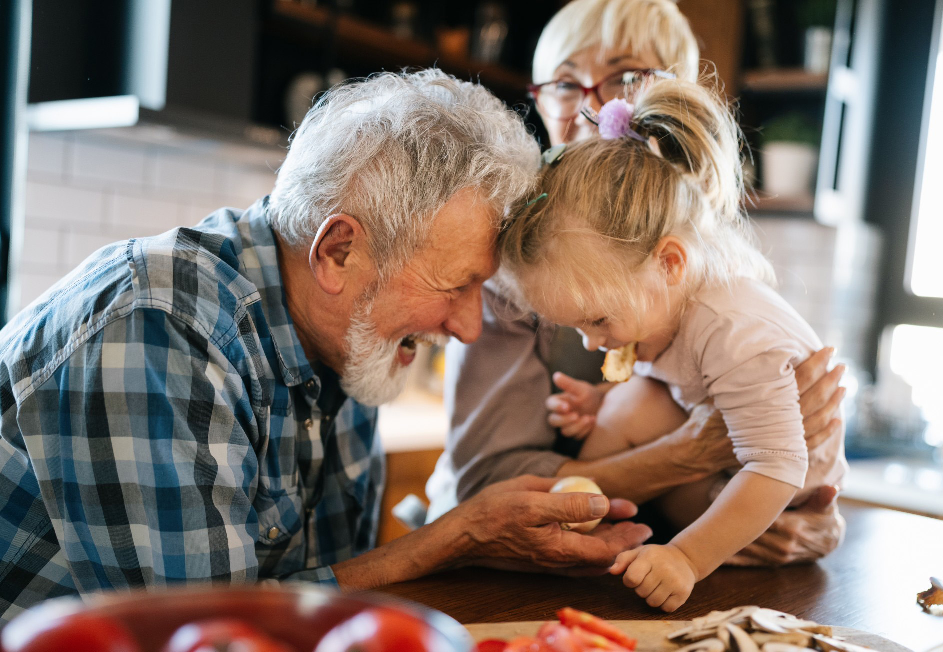 grandparents and grand daughter